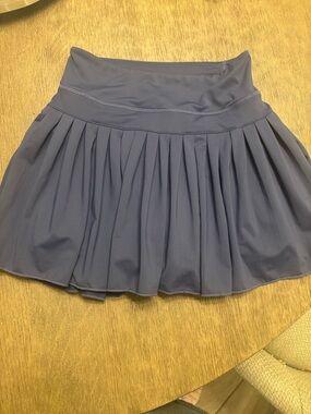 Gold Hinge blue Pleated Skirt XS